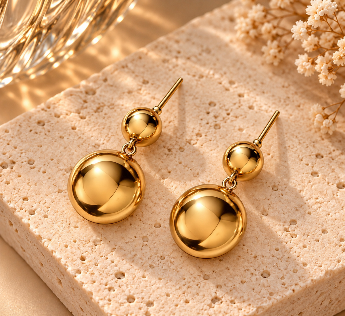 Chunky Bubble Drop Earrings