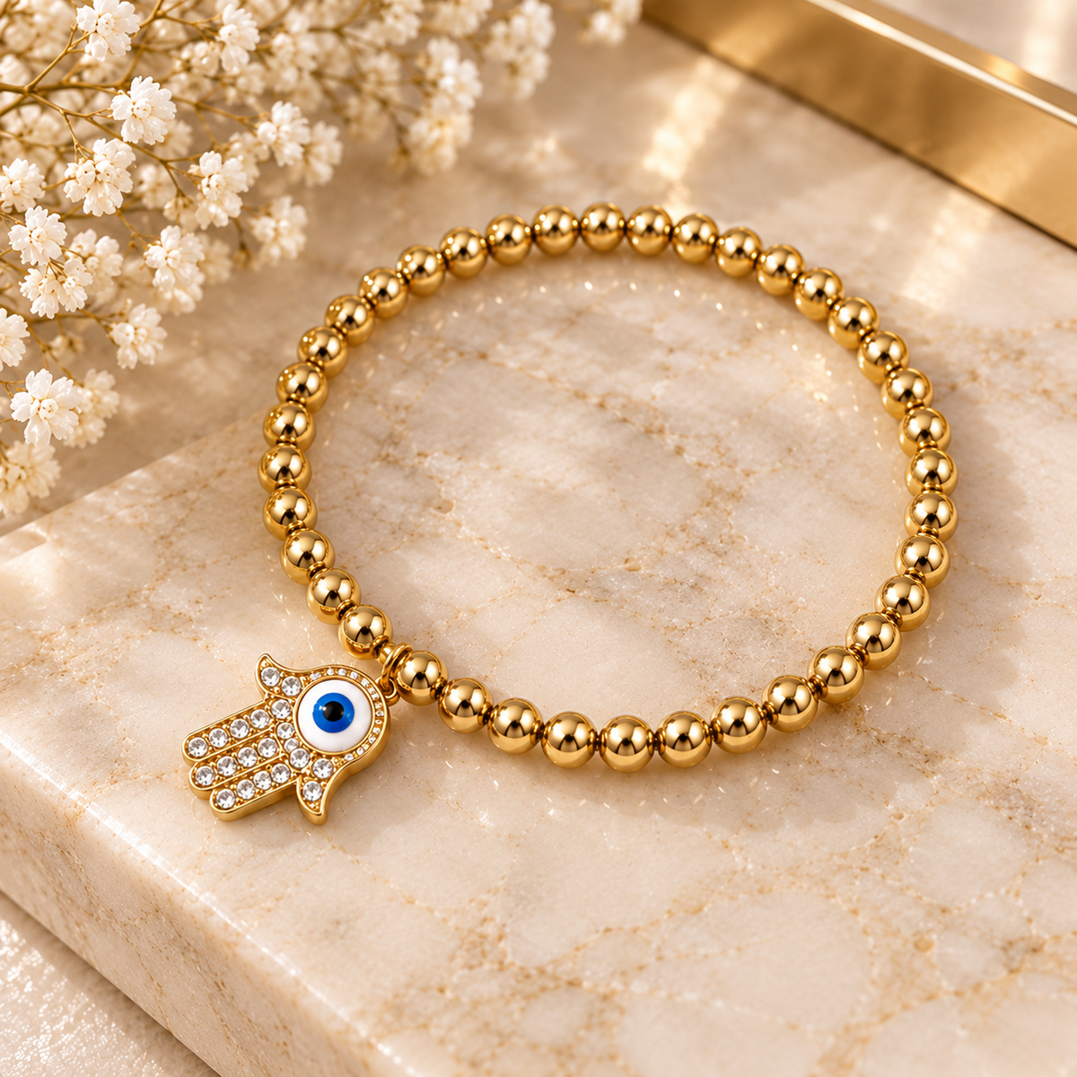 Hamsa Evil Eye Bracelet