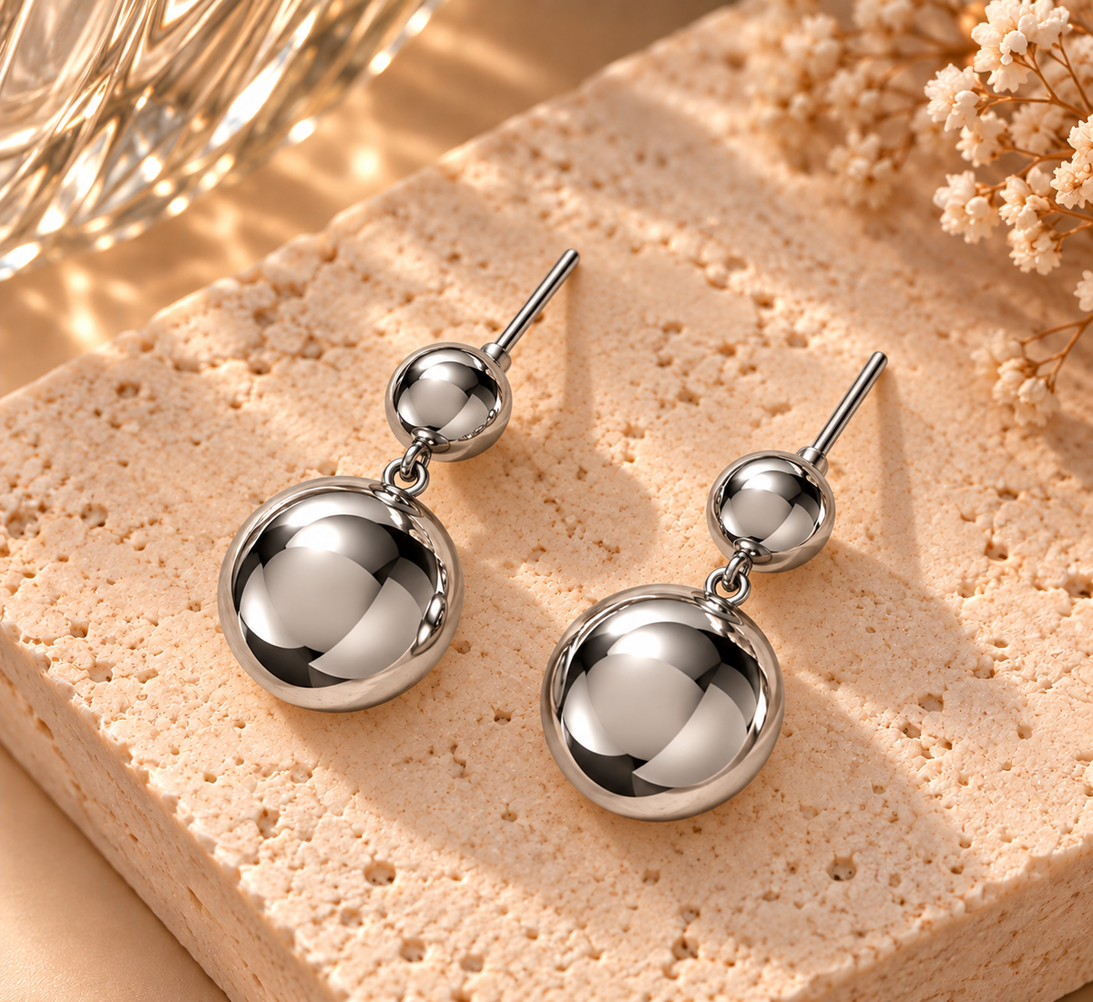 Chunky Bubble Drop Earrings