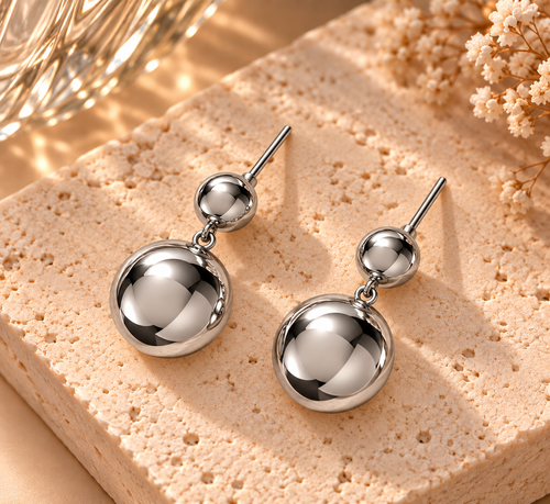 Chunky Bubble Drop Earrings