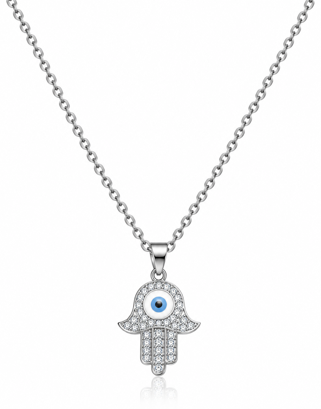 Hamsa Evil Eye Necklace
