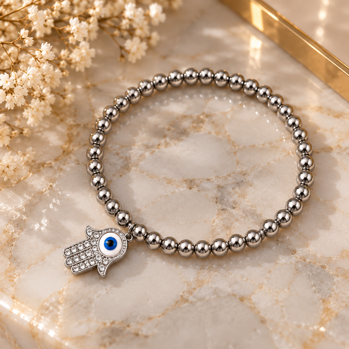 Hamsa Evil Eye Bracelet