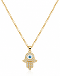 Hamsa Evil Eye Necklace