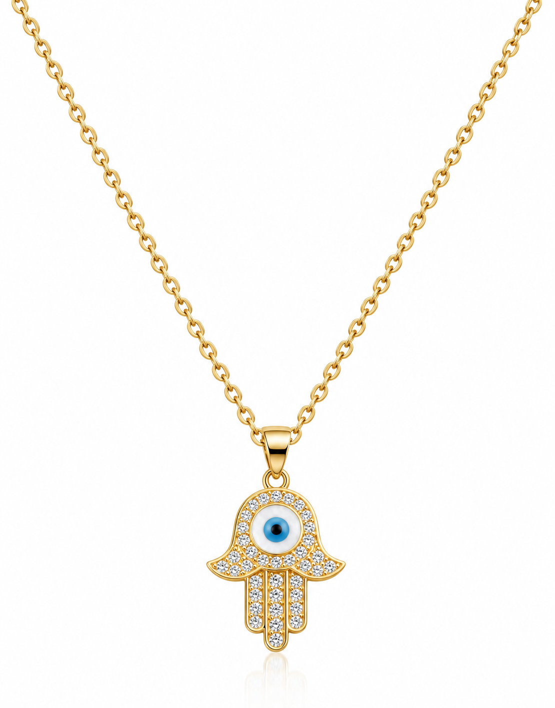 Hamsa Evil Eye Necklace