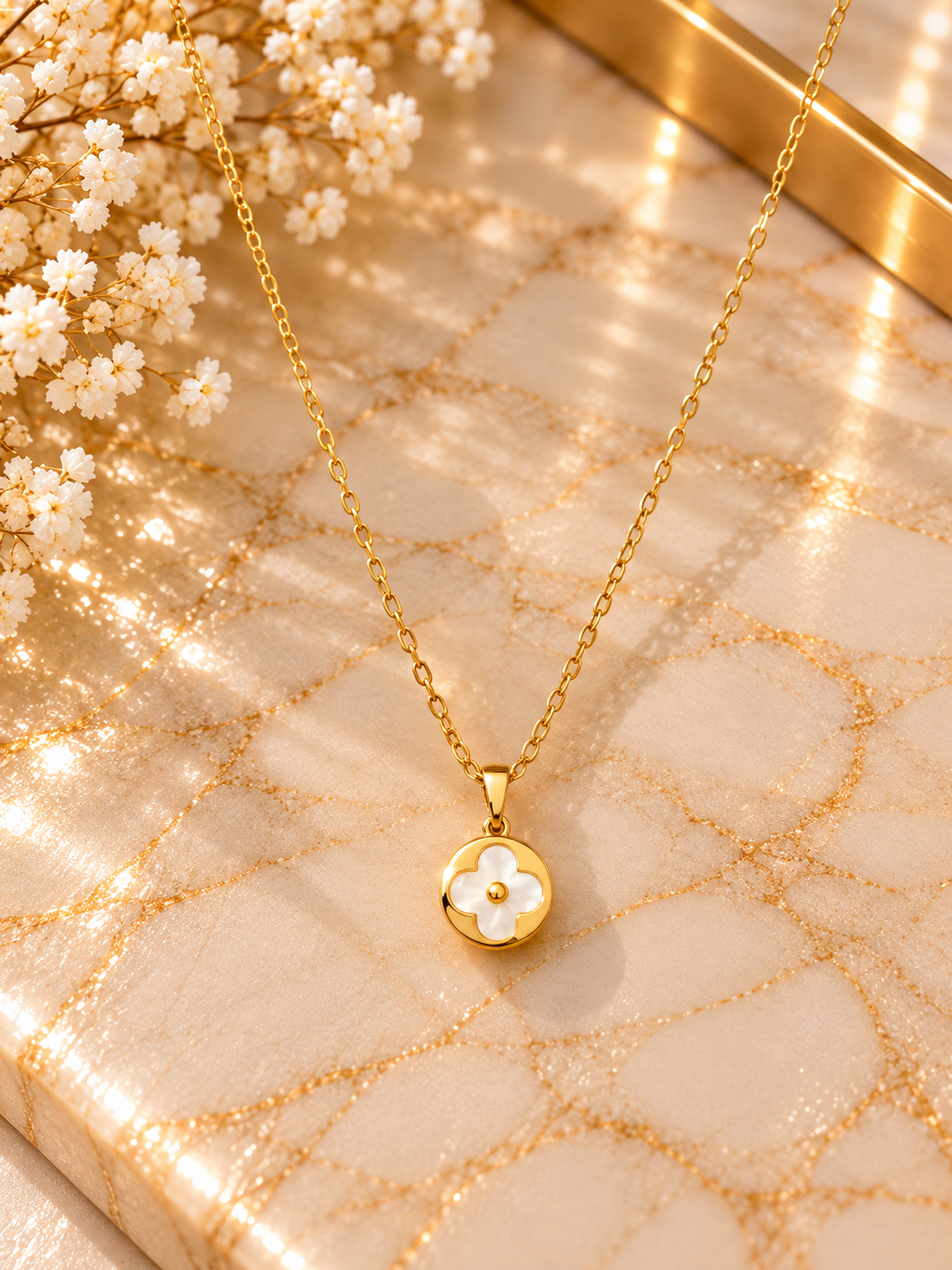 Ivory Clover Necklace