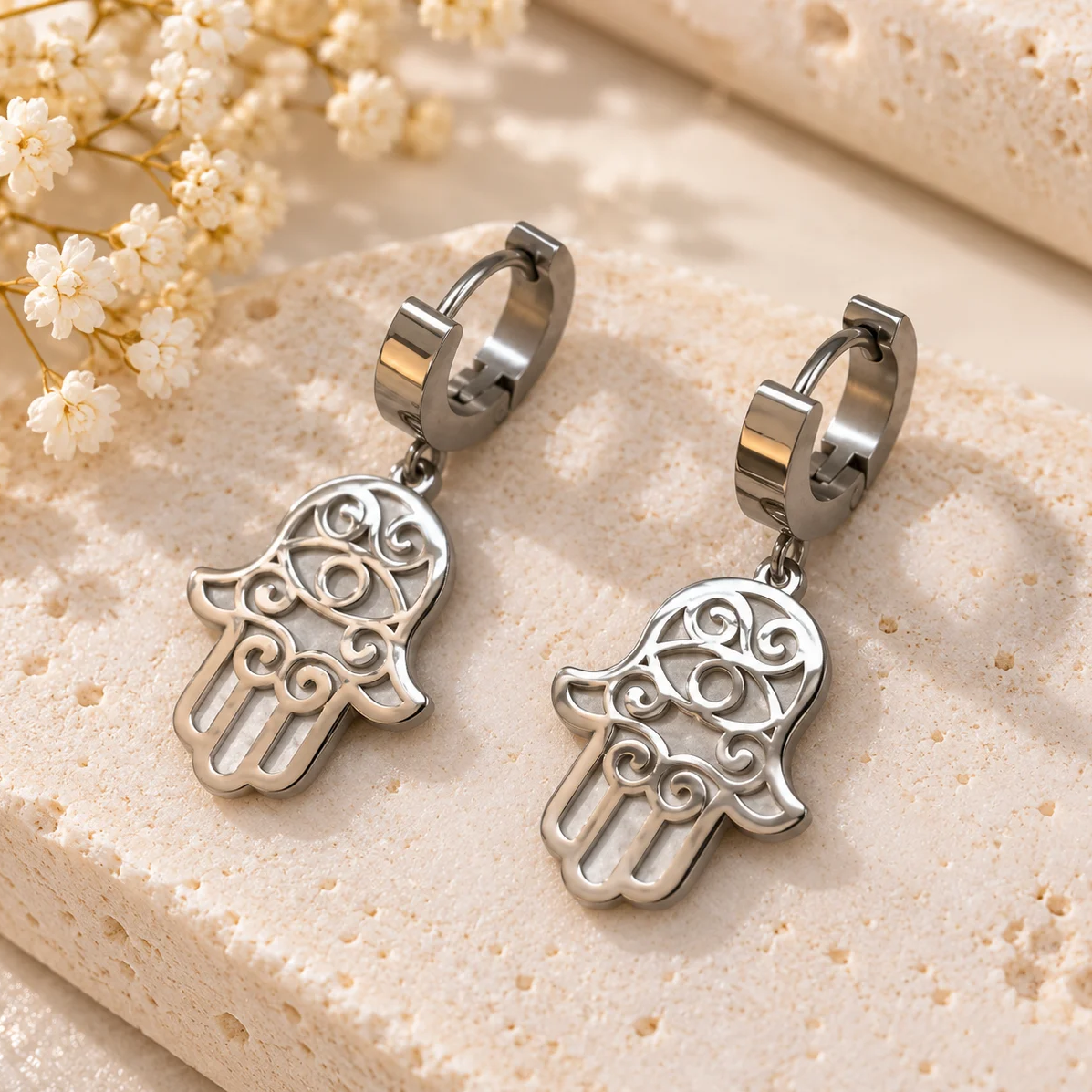Hamsa Earrings